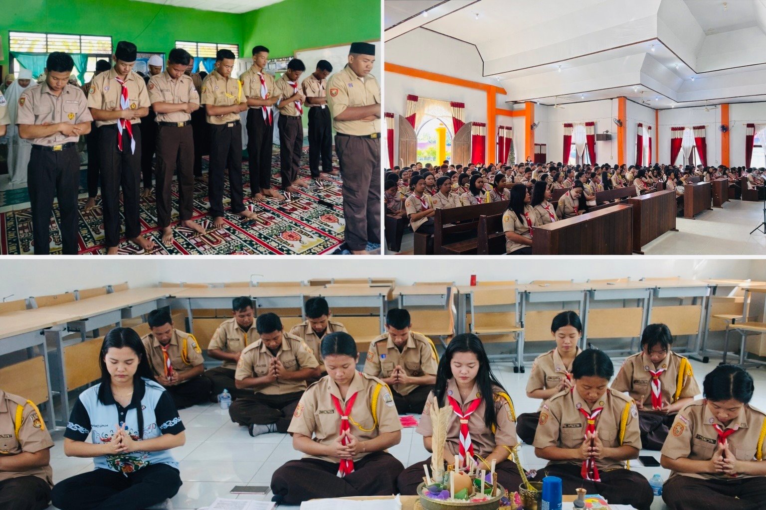 Kegiatan Ibadah Rutin Setiap Agama Dilaksanakan Setiap Hari Jumat di Sekolah