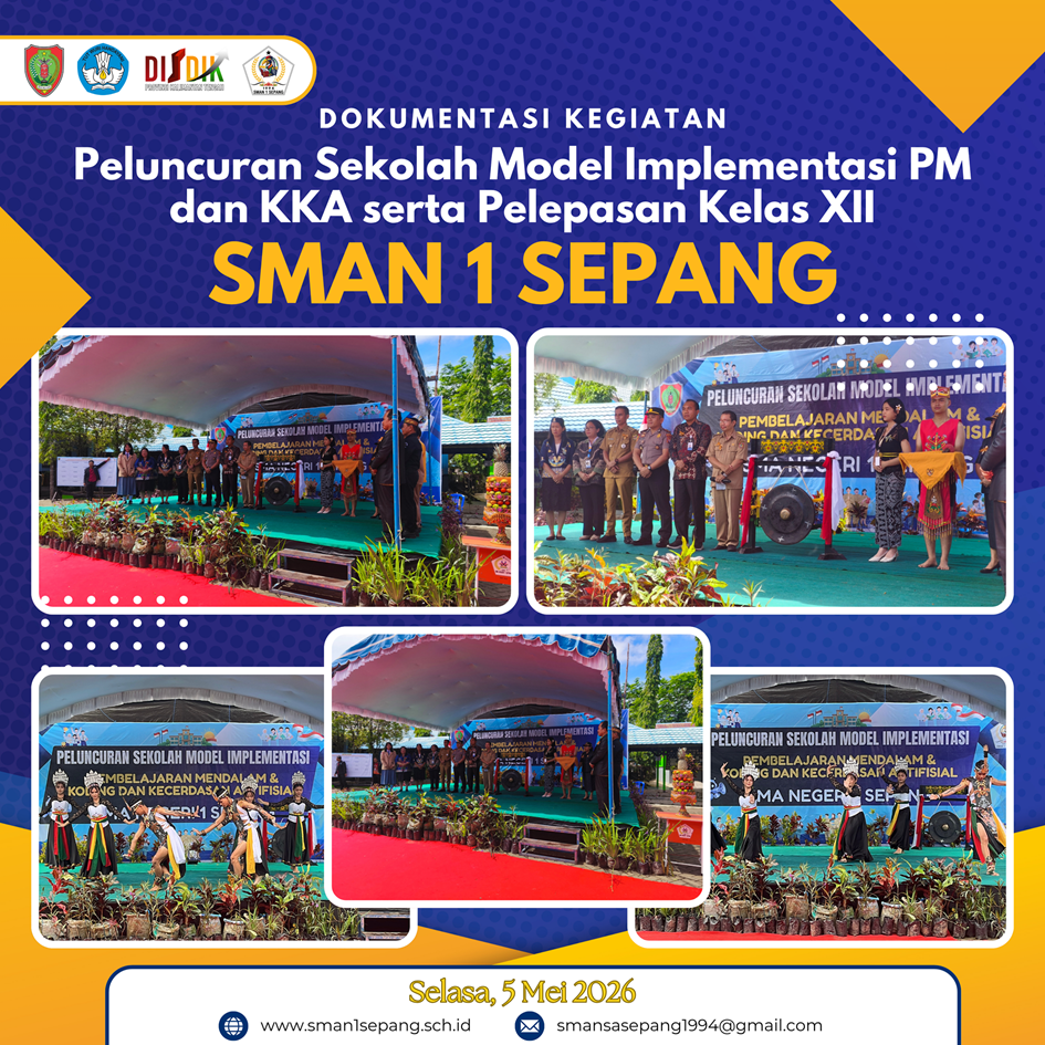 Resmi Diluncurkan! SMAN 1 Sepang Jadi Sekolah Model Impelentasi Pembelajaran Mendalam & Koding dan Kecerdasan Artifisial di Kalimantan Tengah